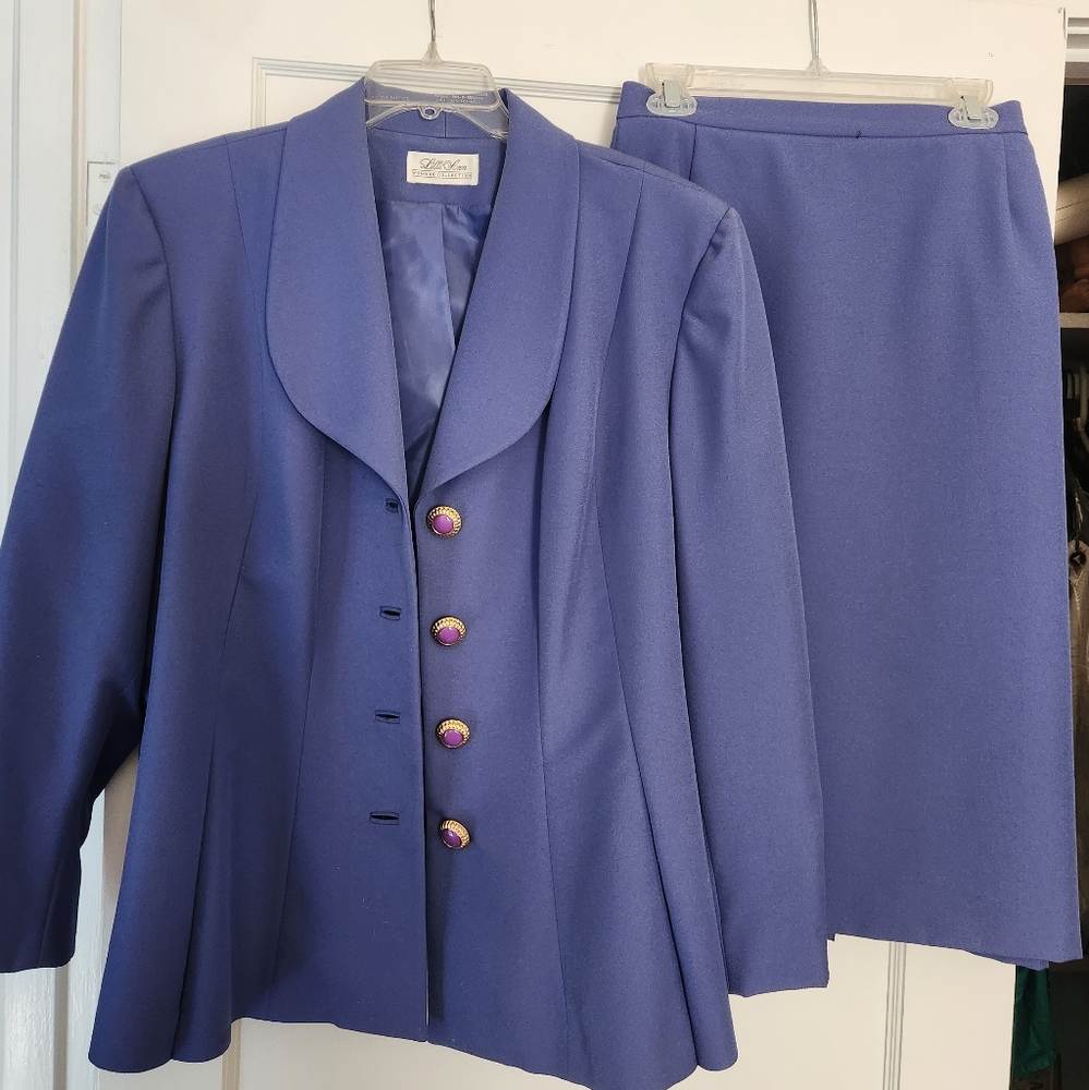 Vintage Designer Lilli Ann Women's 2pc Skirt and Jacket Set, Size 22, Like New